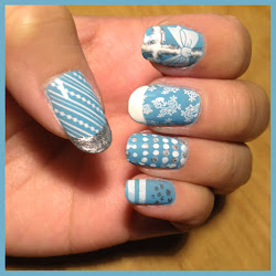 nail polish tiffany designs inspired colored nails styles different lines soft trendy everyone impfashion sakura knot edges dots stripes kiss