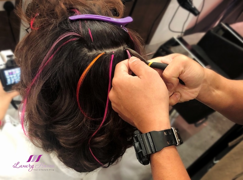 h4u salon colourful micro rings hair extensions promo