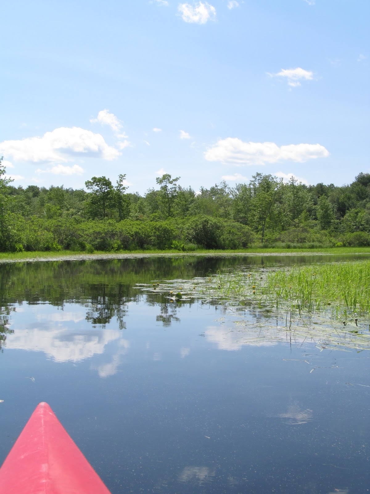 Recreational Kayaking in Maine Upper Pleasant Pond, Richmond, Maine