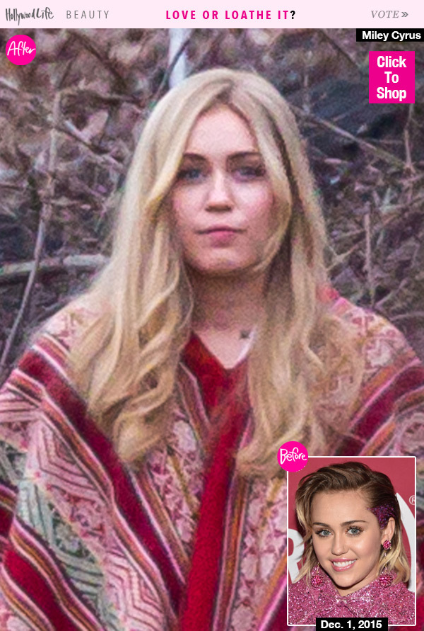 Miley Cyrus Rocks Hair Makeover Long Blonde Locks For Acting