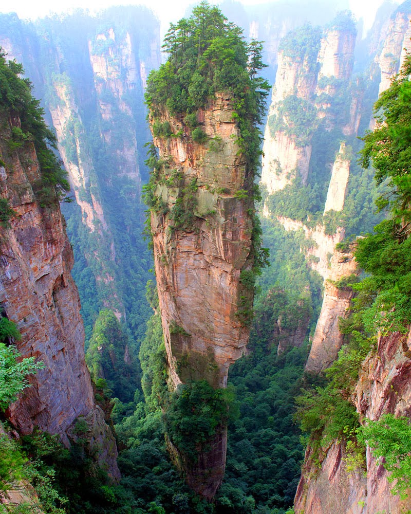 Tianzi Mountains – China - Here Are 20 Unbelievable Places You Would Swear Aren’t Real… But They Are.