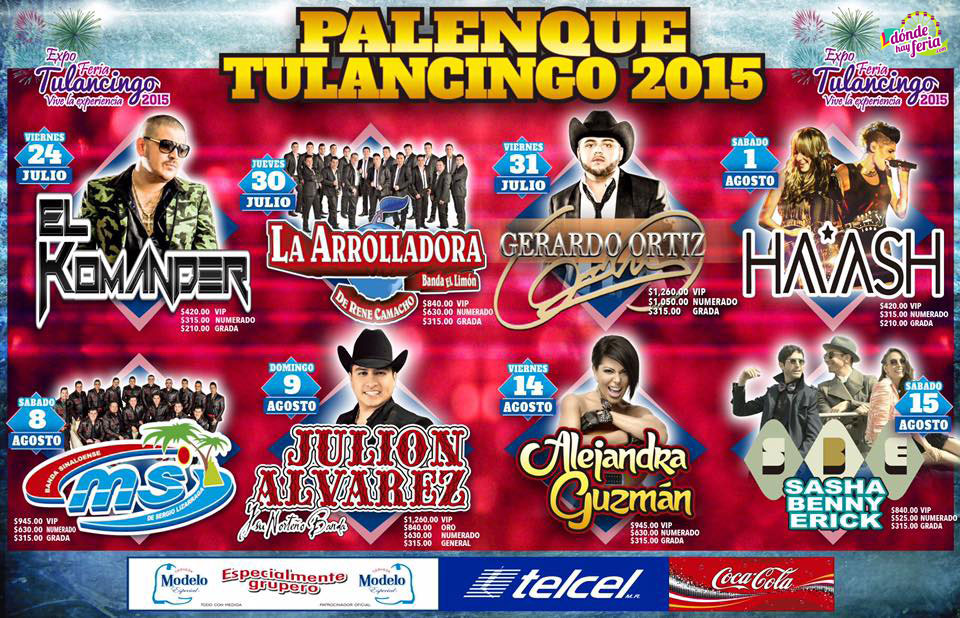 Palenque Tulancingo 2015 Cartelera Palenque Tulancingo 2015 Cartelera
