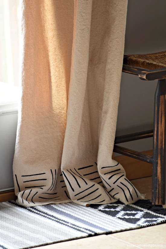 How to make no sew drop cloth curtains for any room in your home!