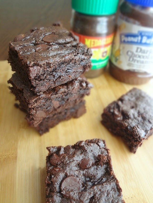 The Cooking Actress Healthier Dark Chocolate BrowniesPeanut Butter