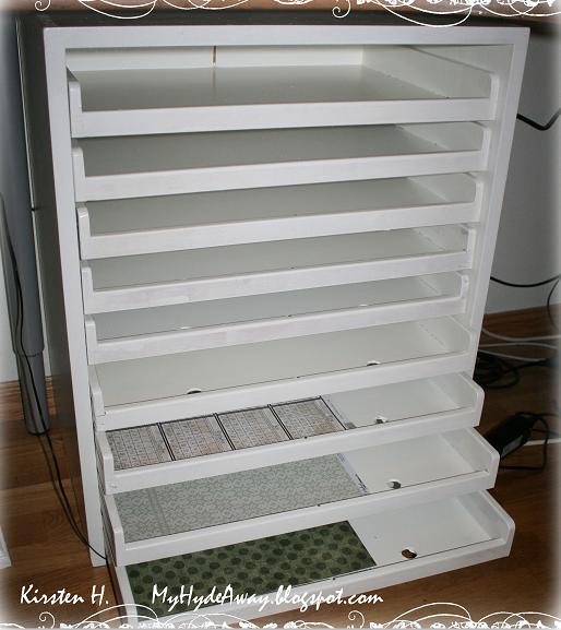 My Craft and Garden Tales Redesign of a scrapbook paper organiser