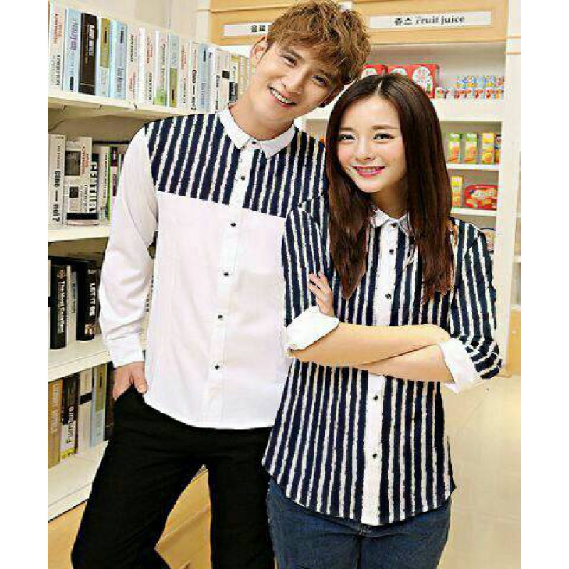 Jual Online Kemeja Couple Salur Acak Jakarta Bahan Katun Terbaru Jual Online Kemeja Couple Salur Acak Jakarta Bahan Katun Terbaru