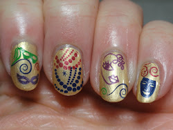 gras mardi nails nail