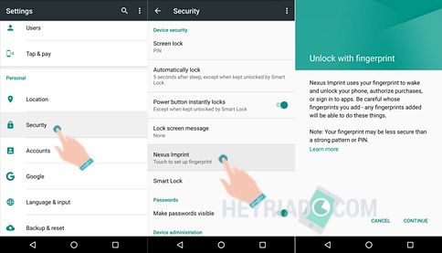 Cara Menggunakan Fingerprint di Android