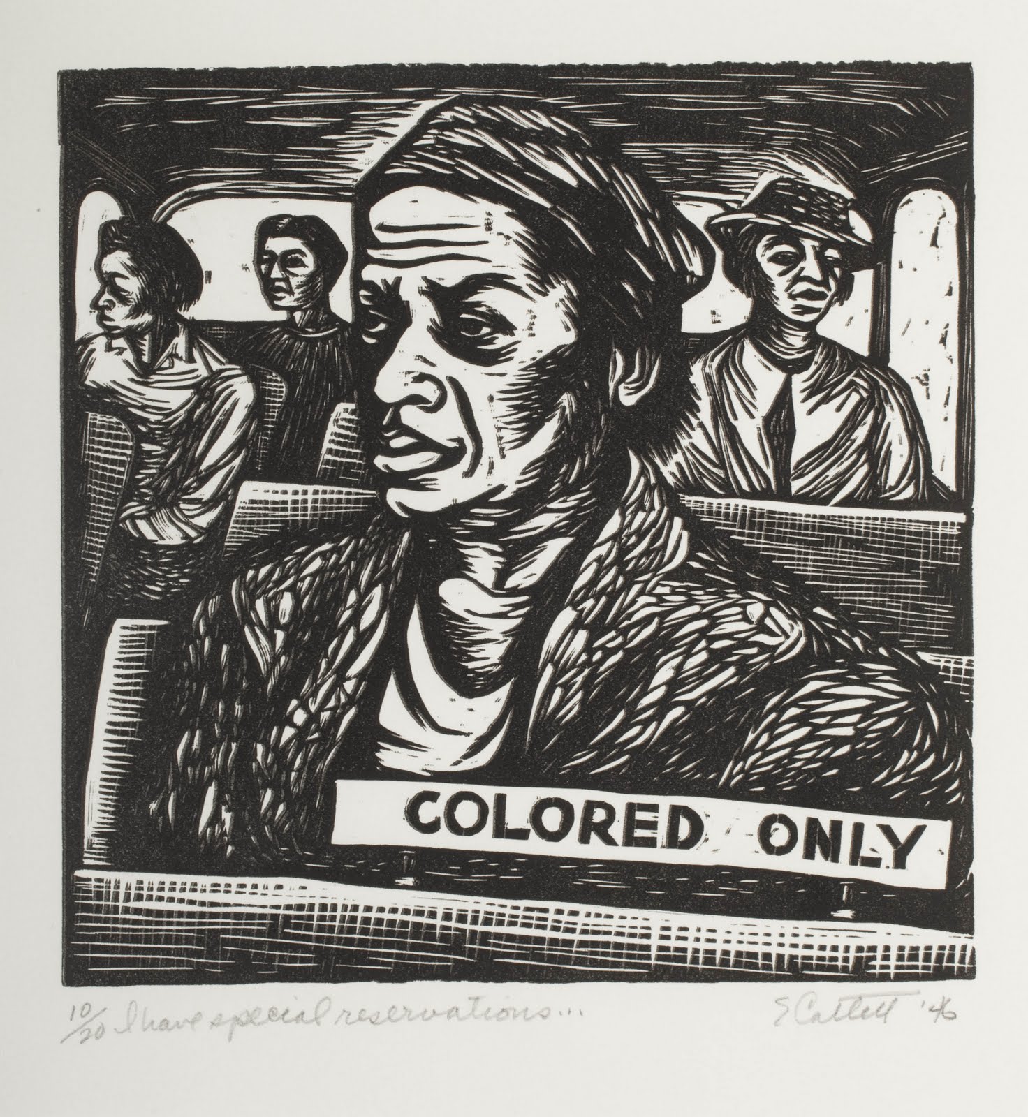 Elizabeth Catletts Painting, Civil Rights Congress