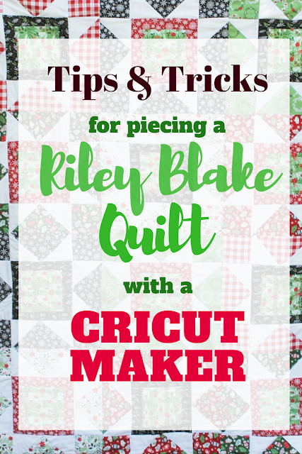 Tips and tricks on how to piece quilt block squares using the Cricut Maker