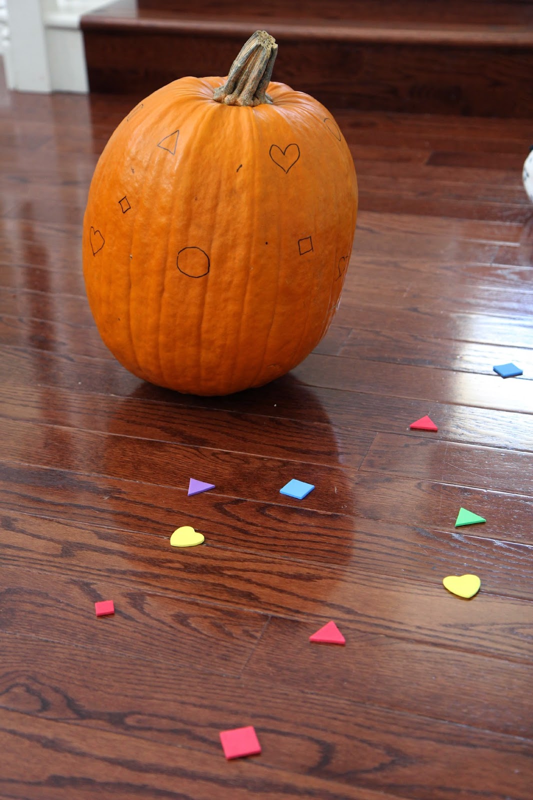 pumpkin shape matching play toddler needed materials