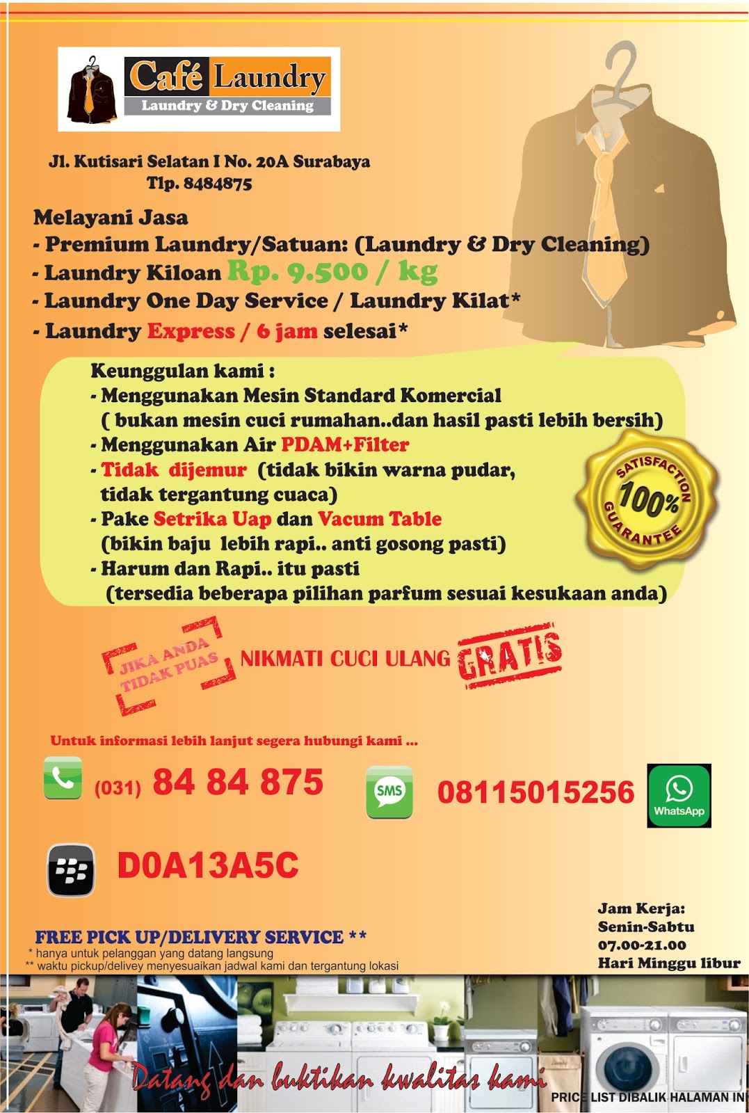 Cafe Laundry Brosur Laundry