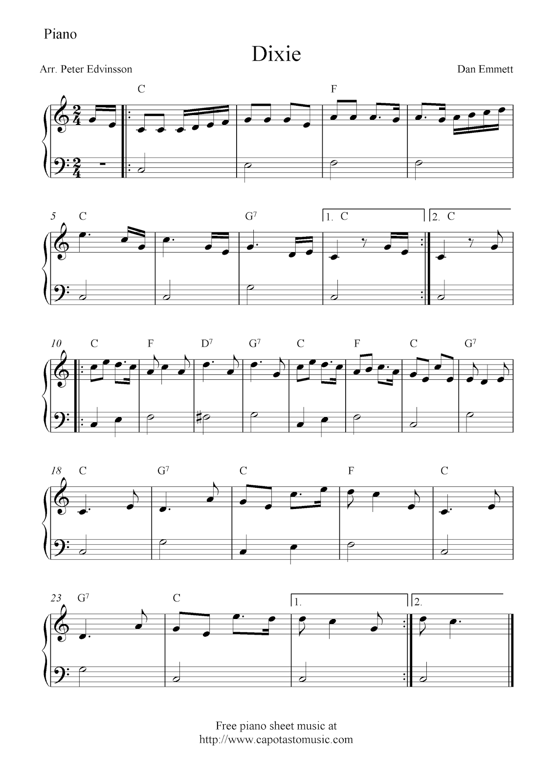 Free Beginner Piano Sheet Music Video Search Engine At 