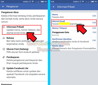 Ubah Hapus Email Utama Fb Cara Mengganti Email Facebook Di Hp Cara Daftar Buat Bikin Baru