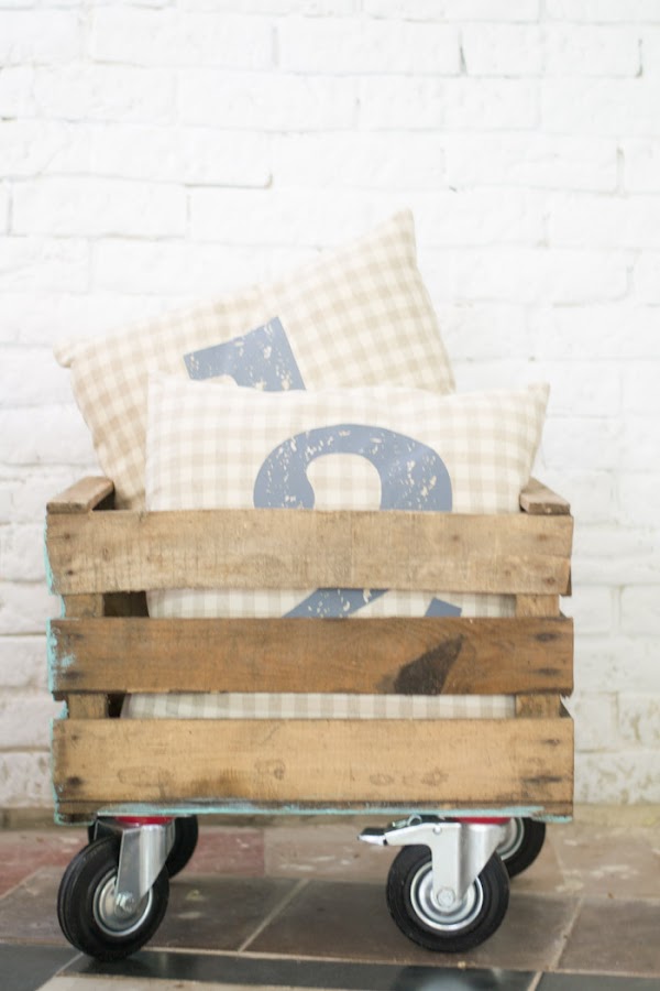 Revistero diy con una caja de fruta