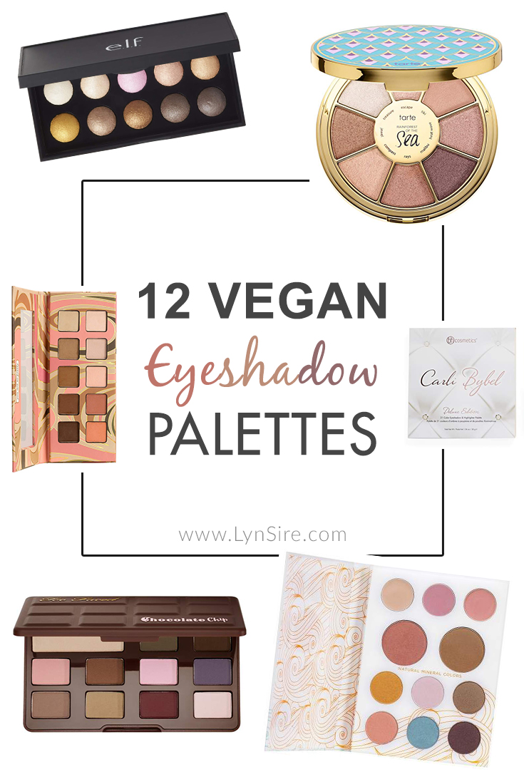 12 Vegan Eyeshadow Palettes LynSire