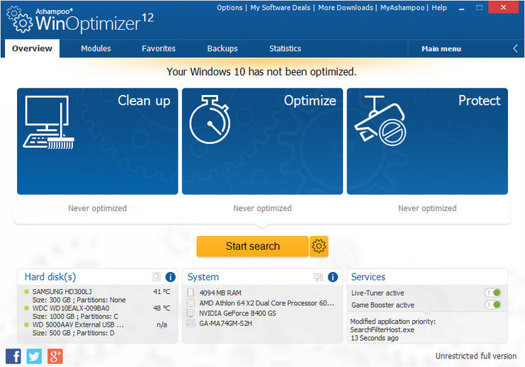 ashampoo winoptimizer gratis ashampoo winoptimizer gratis