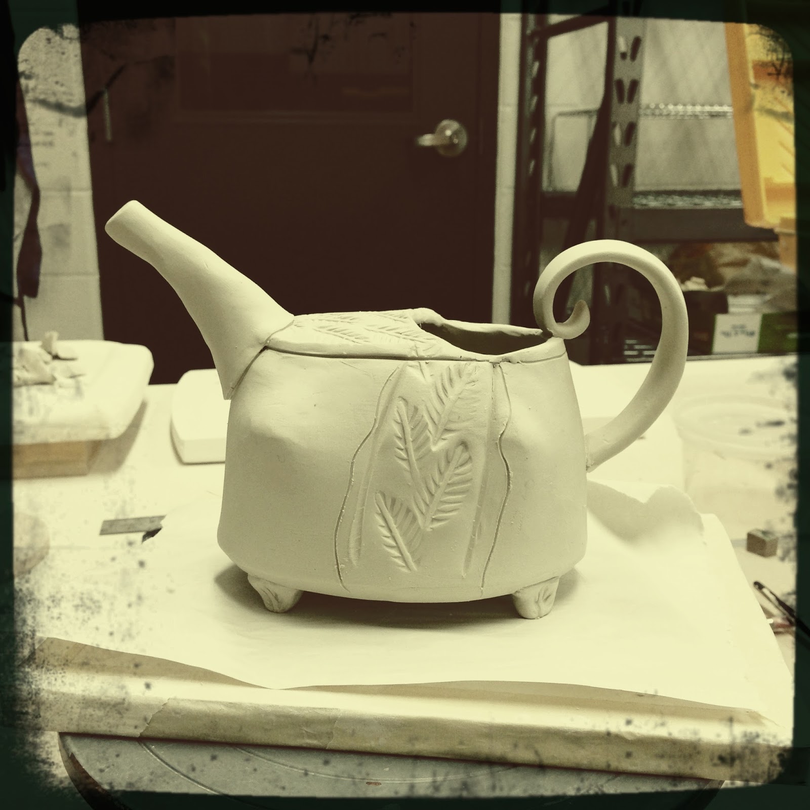 tara lynne franco Transferring a Pattern or Text to Clay and Soft Slab