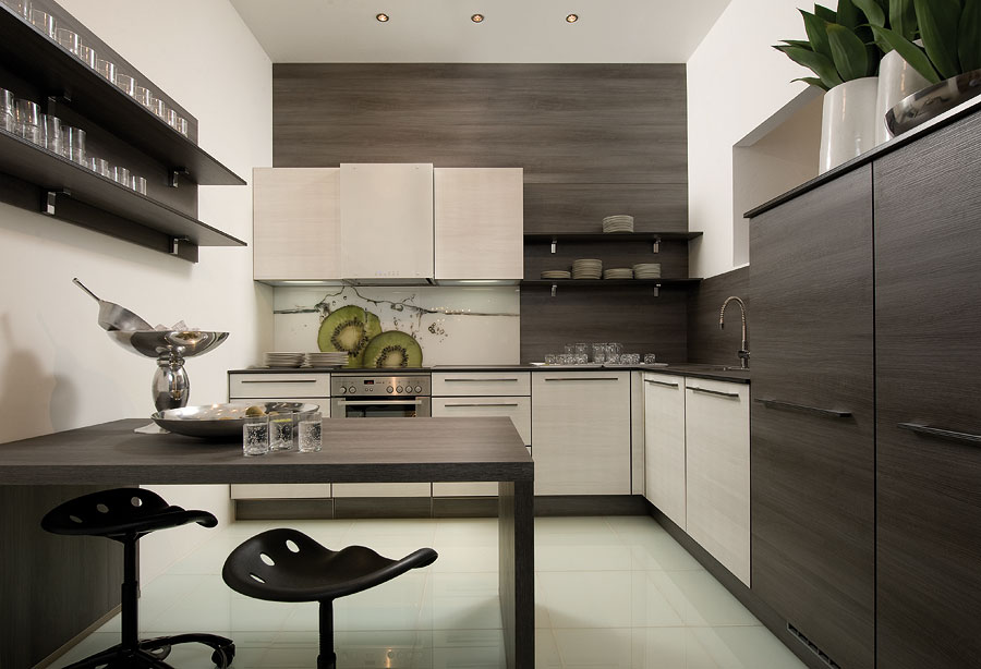 Moderne Kuche Nolte Satin Glasart Wohnidee Wohnen Und Dekoration