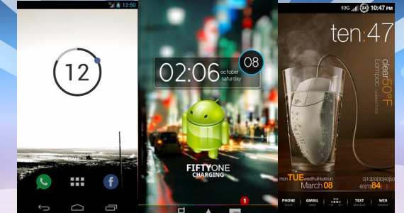 20 Relojes minimalista y Widgets Calendario para Android | PCWebtips