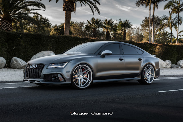 2015 Audi RS7 Fitted with 22 Inch BD-8’s in Silver Polished - Blaque Diamond Wheels