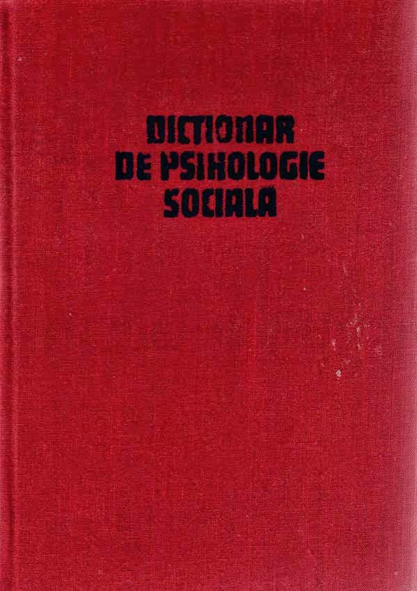 aisle dream echo Carti de psihologie: DICTIONAR DE PSIHOLOGIE SOCIALA