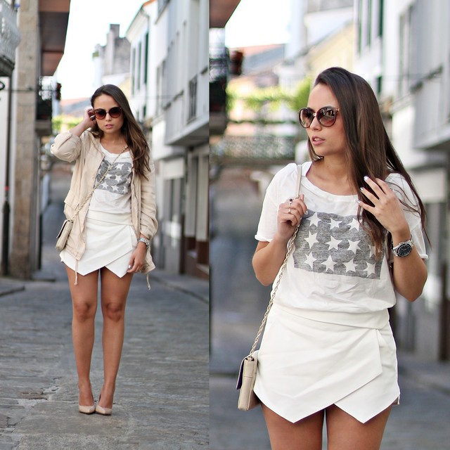 Ropa DIY: 30 looks para combinar la falda de picos DIY.