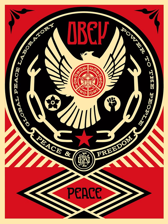Obey Giant “Peace & Freedom Dove” Screen Print by Shepard Fairey