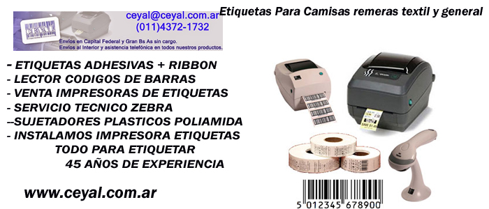 Consumibles impresion de etiquetas