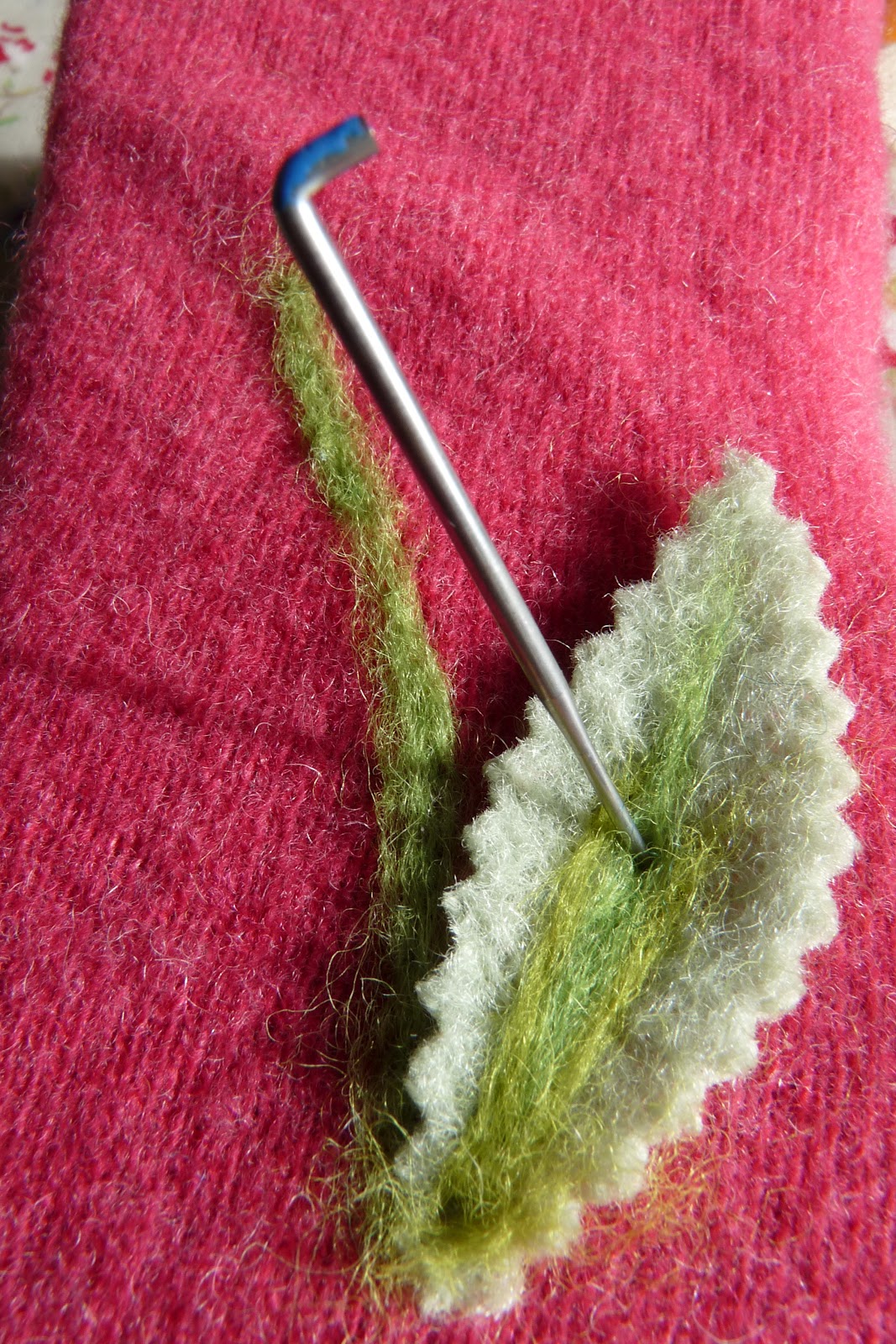 Needle Felting in the Potting Shed at Nymans.