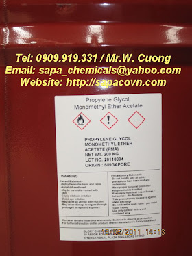 PMA - propylene glycol monomethyl ether acetate