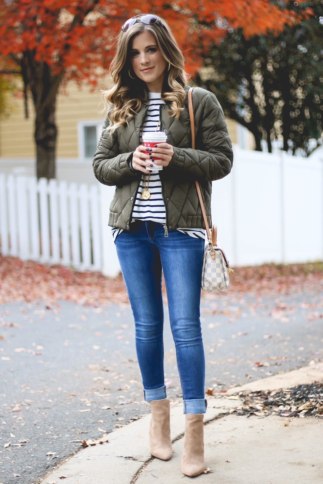 Puffer Bomber Jacket... | The Dainty Darling