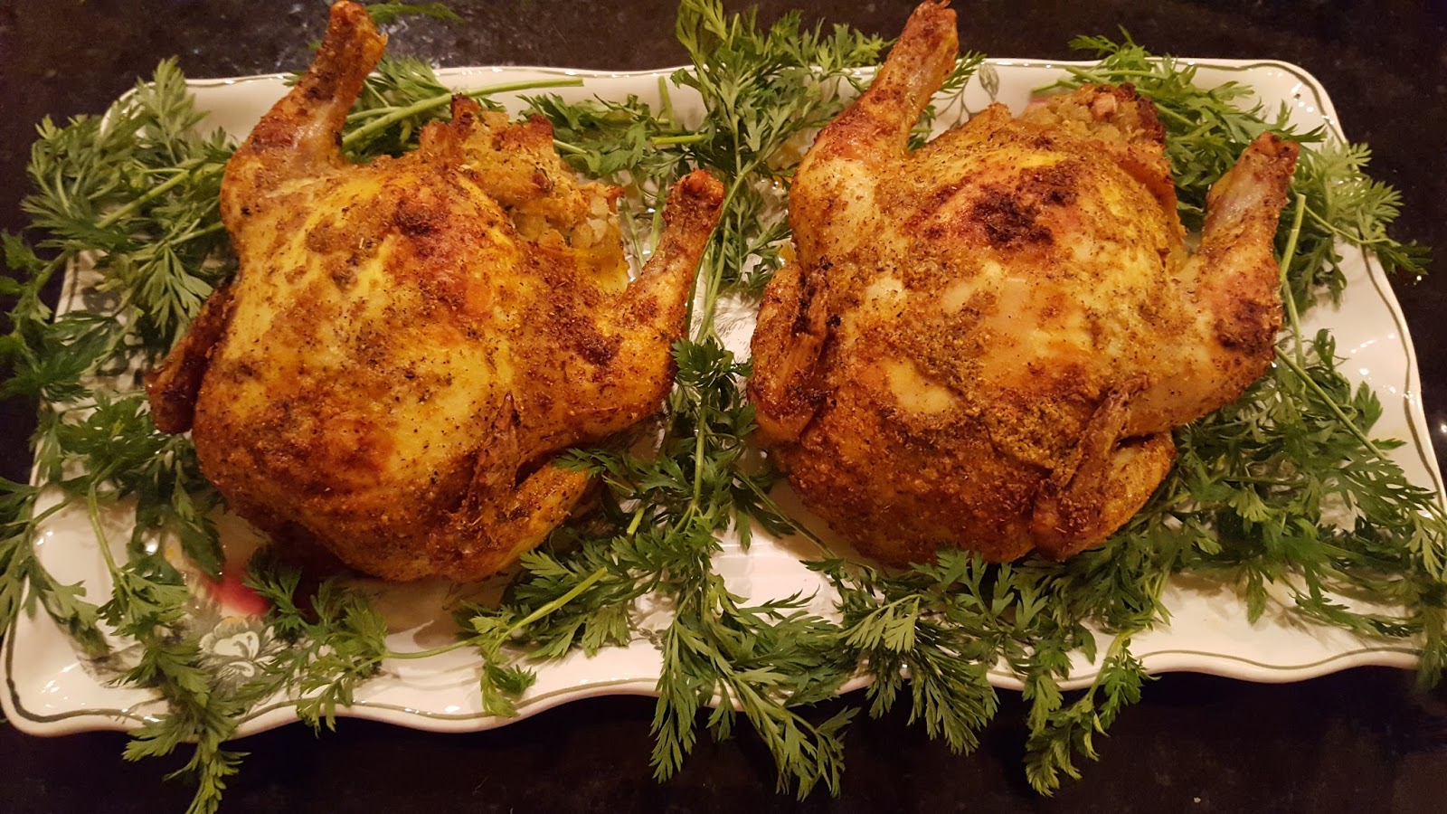 Baked Stuffed Cornish Game Hens Julias Simply Southern