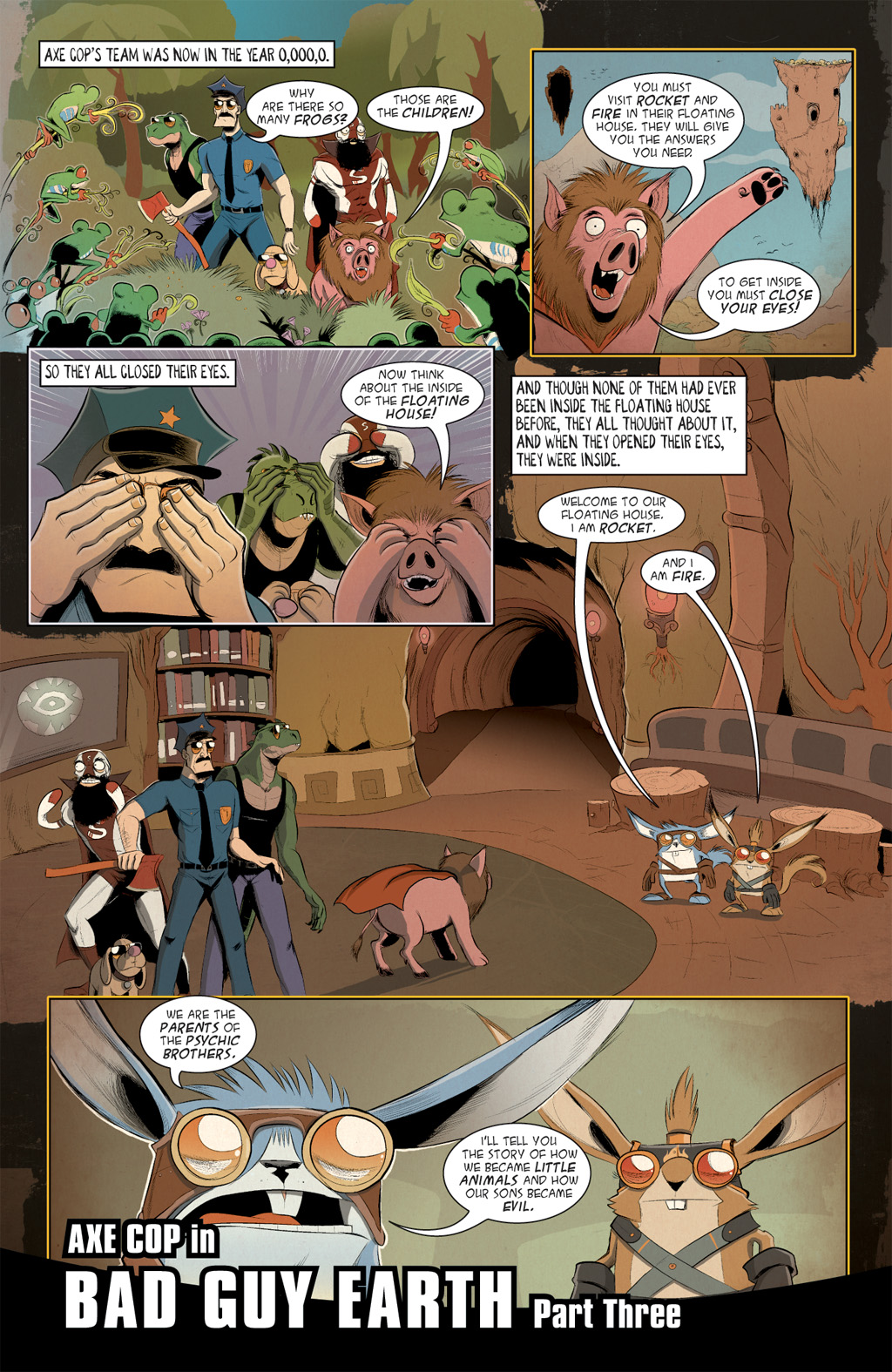 Read online Axe Cop: Bad Guy Earth comic -  Issue #3 - 3