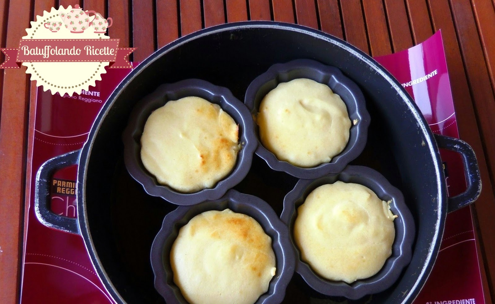 Batuffolando Ricette Mini flan di parmigiano reggiano con funghi porcini e granella di nocciole