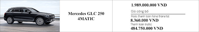 Giá xe Mercedes GLC 250 4MATIC 2019 khuyến mãi hấp dẫn