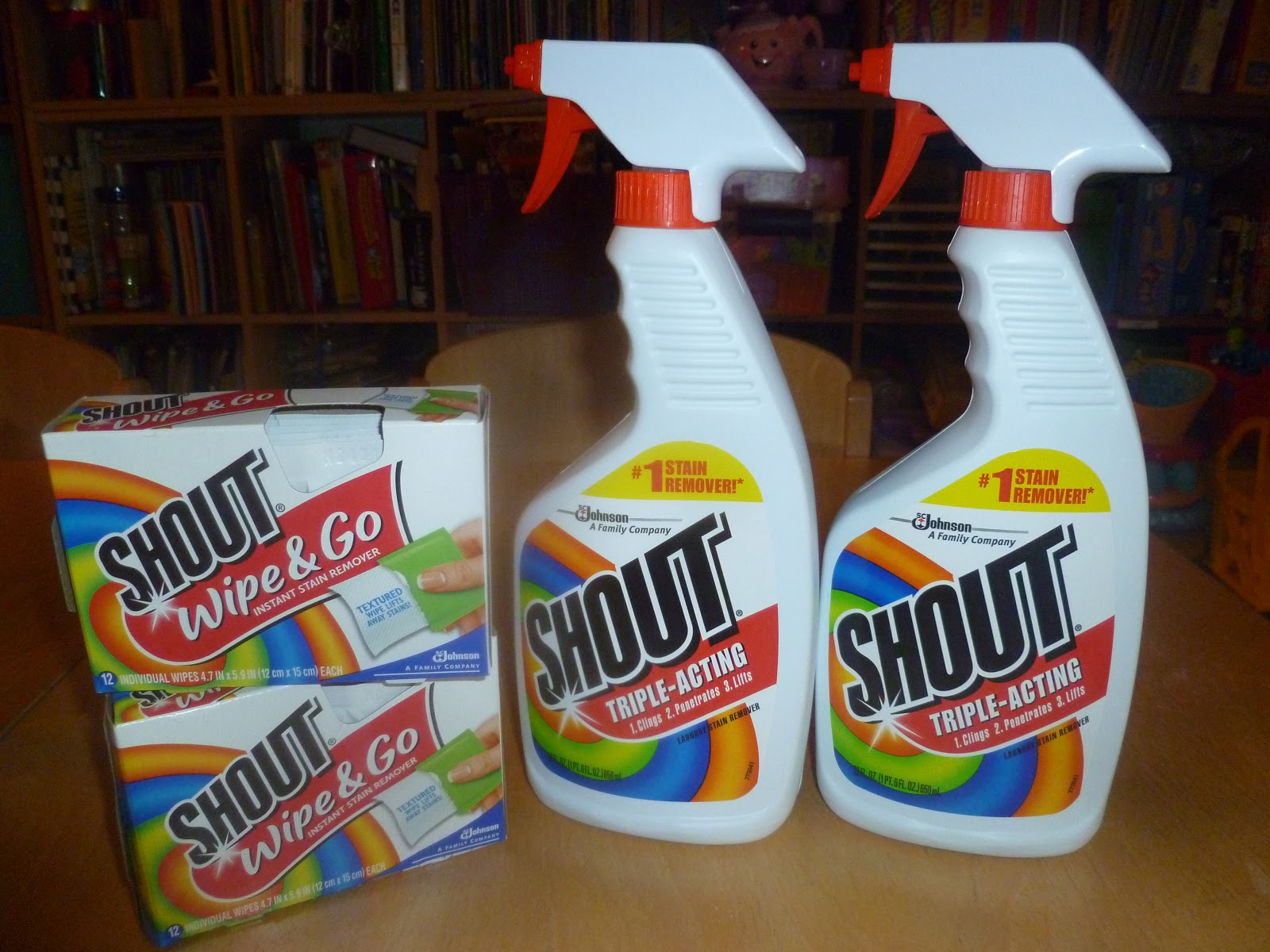 SHOUT STAIN REMOVER REVIEW & GIVEAWAY - Mama to 6 Blessings