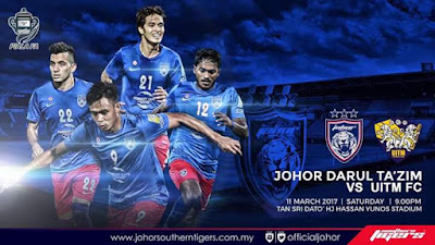Live Streaming JDT FC vs UITM FC Piala FA 2017 11 Mac 2017 Live Streaming Johor Darul Ta'zim JDT vs UiTM FC 11 Mac 2017