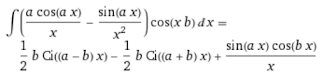 An integral from WolframAlpha.