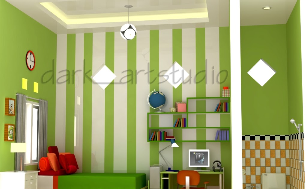 101 Gambar Desain Cat Belang Belang Kamar Paling Bagus Model Rumah