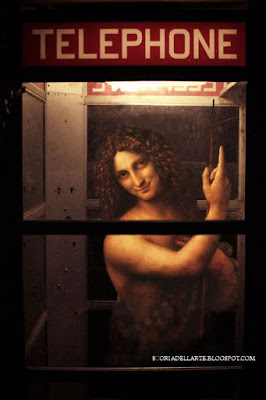 San Giovanni Battista - Leonardo da Vinci photomanipulation of masterworks-St. Baptiste-Leonardo da Vinci