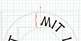 Zoomansicht Emblem mit Ziehpunkten und Andock-Kreis