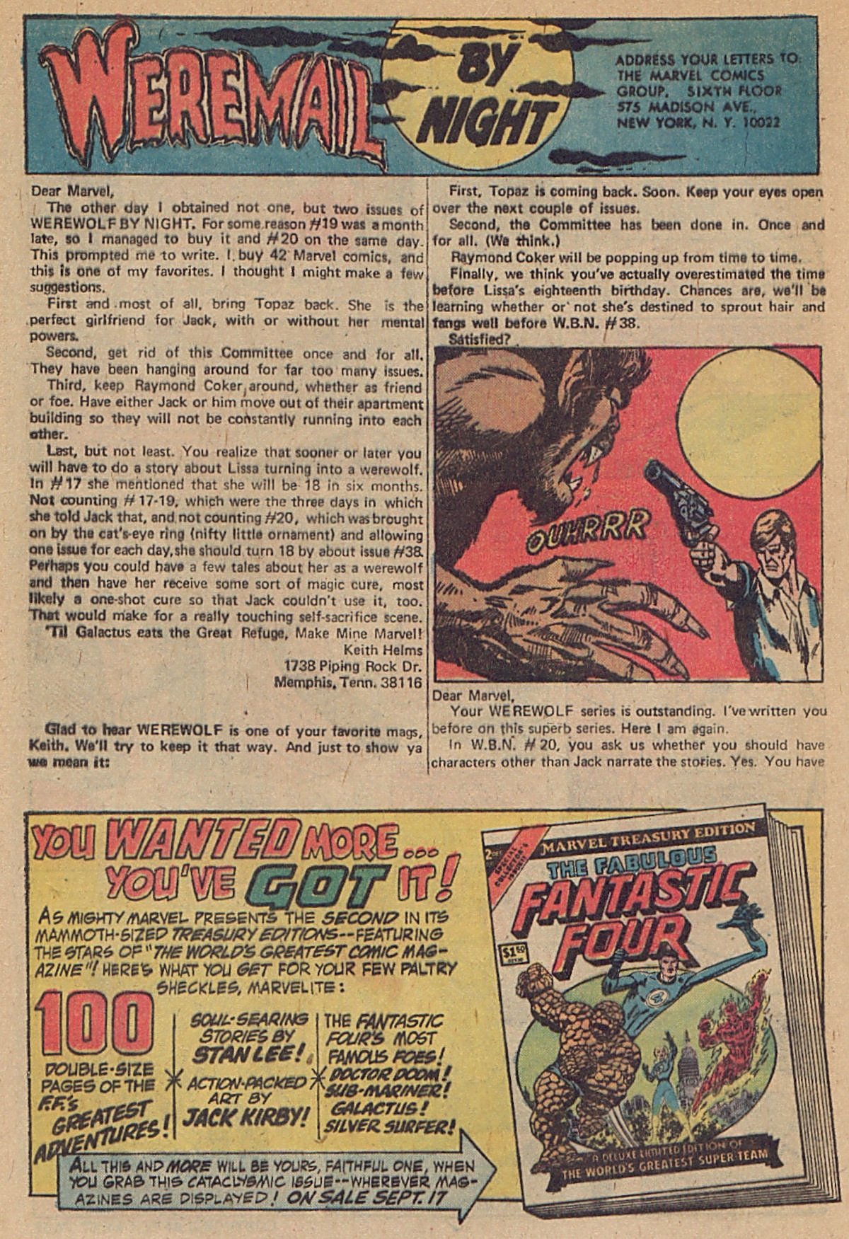 Read online Werewolf by Night (1972) comic -  Issue #24 - 13