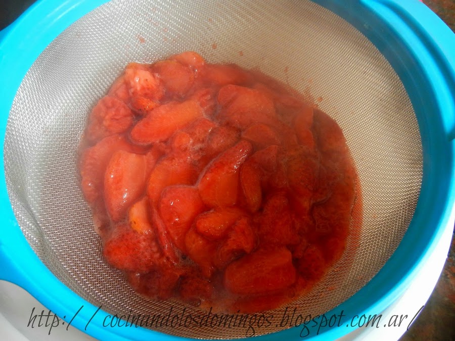 salsa de fresas