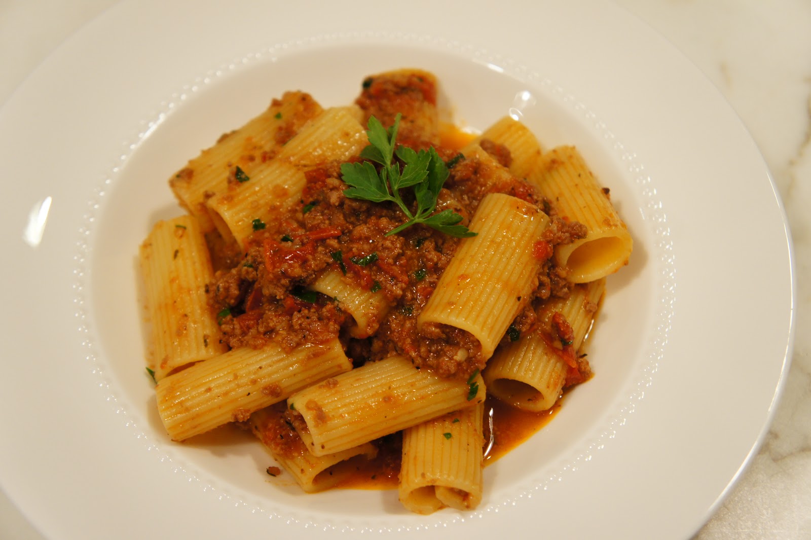 Rigatoni with Lamb Ragu and Bonus Breadsticks