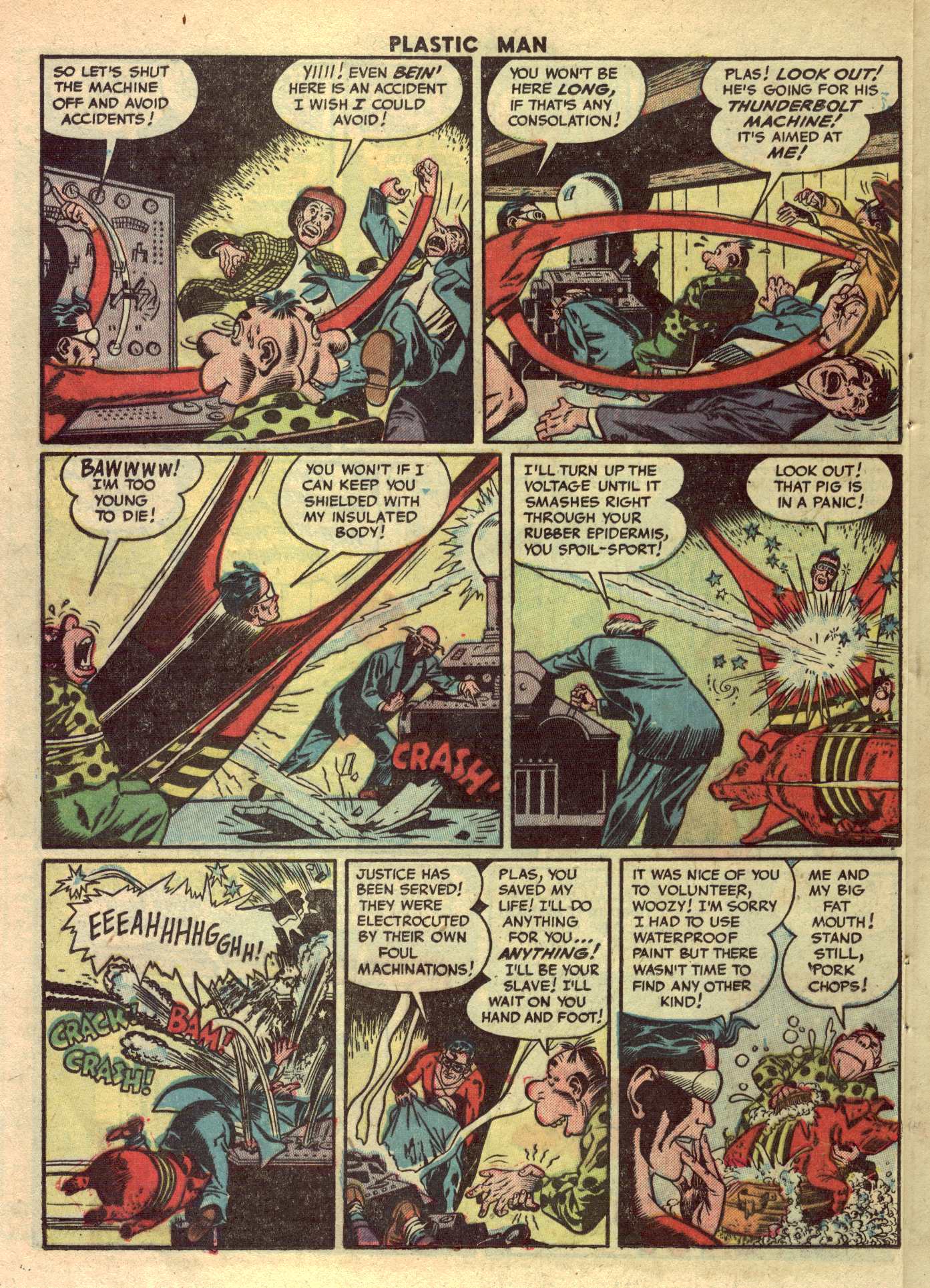 Read online Plastic Man (1943) comic -  Issue #42 - 24