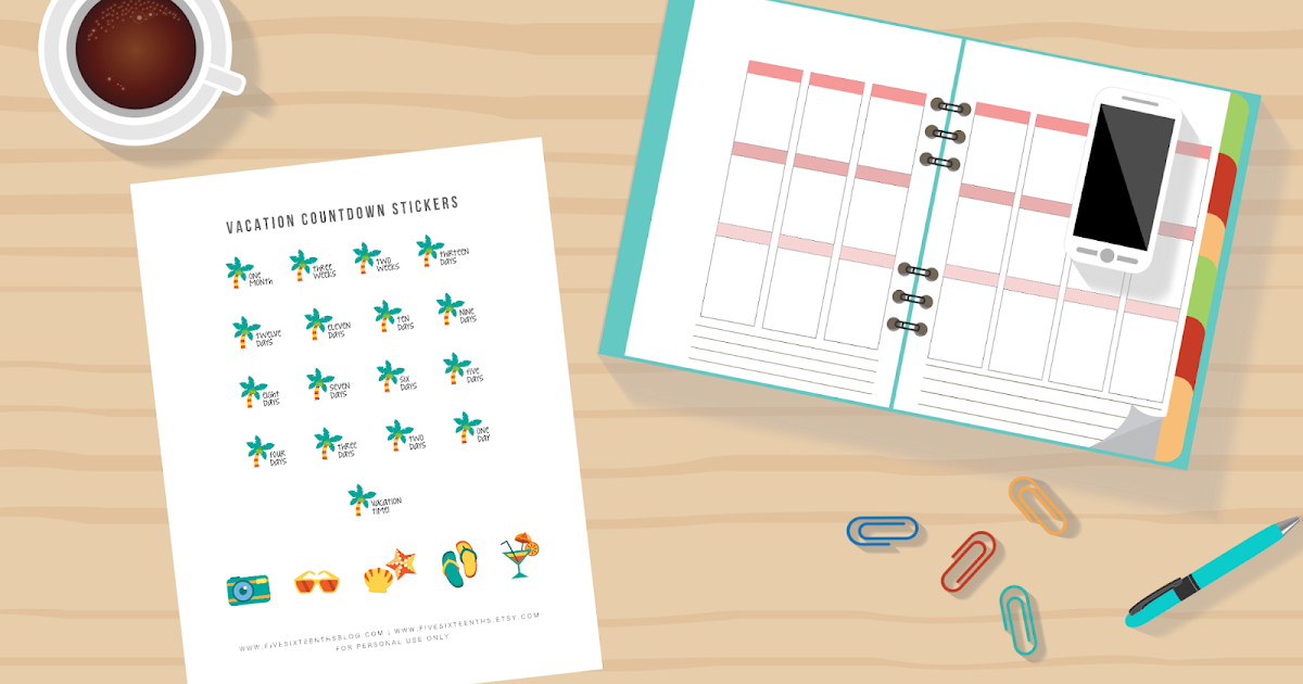 Vacation Planner Printable Vacation Planner Printable