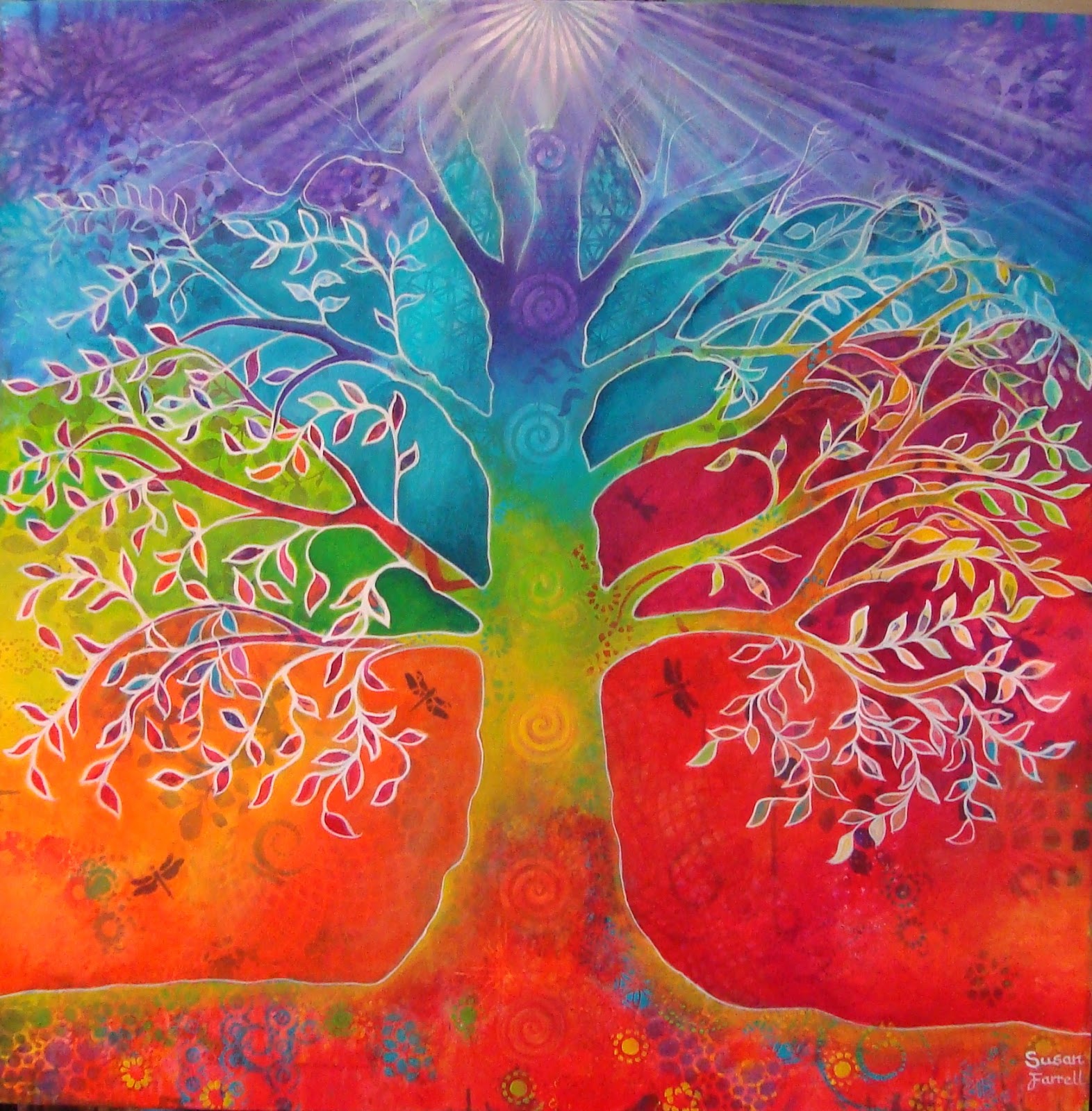 Susan Farrell Art Chakra Tree of Life Intuitive Art ECourse
