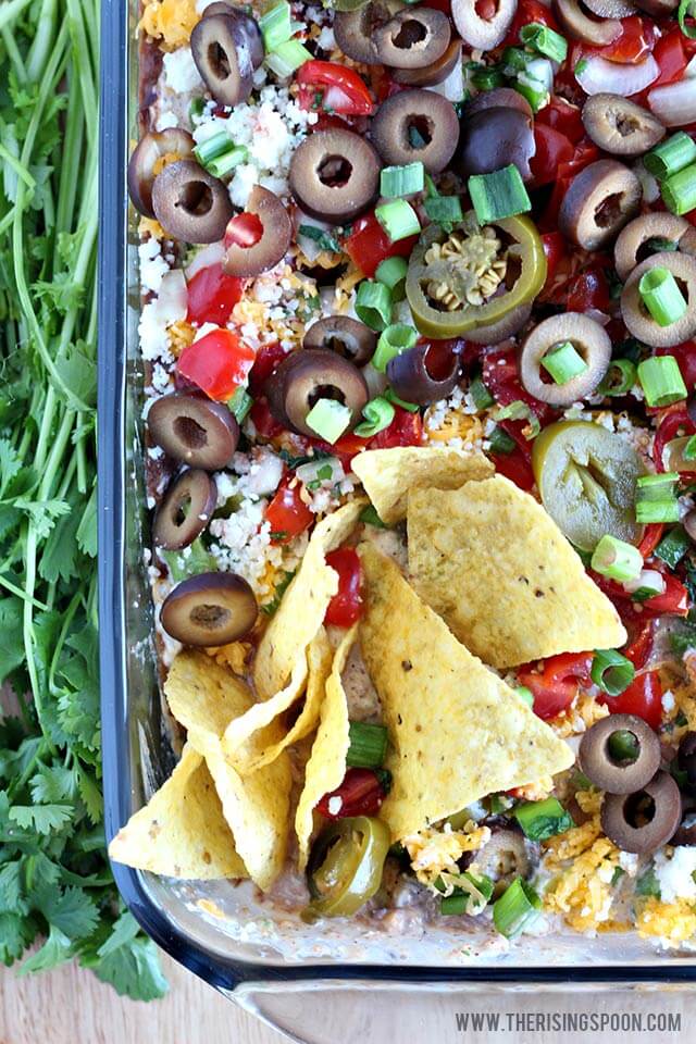 7 Layer Black Bean Dip The Rising Spoon