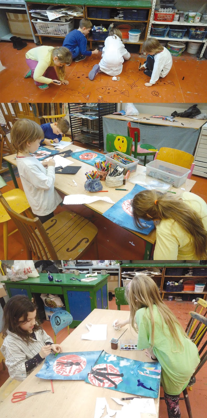 Výtvarka Svinov Jak Theseus zabil Minotaura...